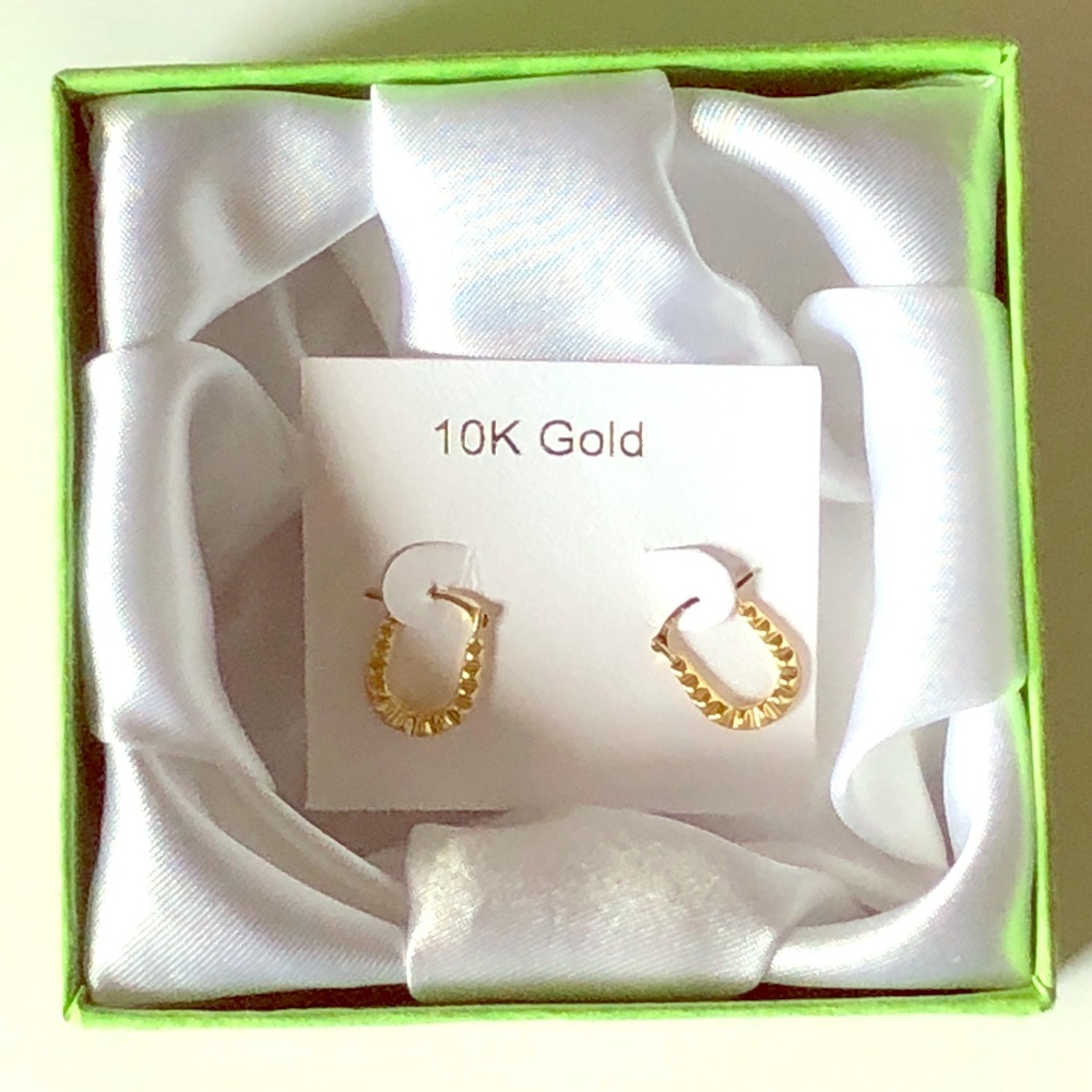 Gold vintage earring studs 10k solid gold save 90%